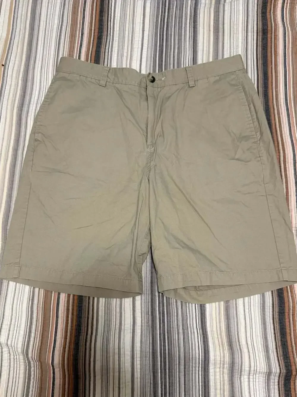 Disney Parks Mickey Mouse Embroidered Khaki Chino Shorts